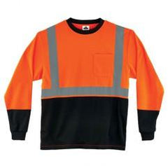 8291BK 5XL ORG/BLK LG SLV T-SHIRT - Top Tool & Supply