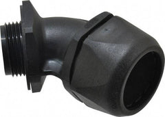 Murrplastik - 1" Trade, Nylon Compression Angled Liquidtight Conduit Connector - Noninsulated - Top Tool & Supply