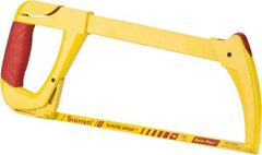 Starrett - 12" Hacksaw Frame - 4-3/8" Throat Depth, Rubber Covered D-Style Handle - Top Tool & Supply