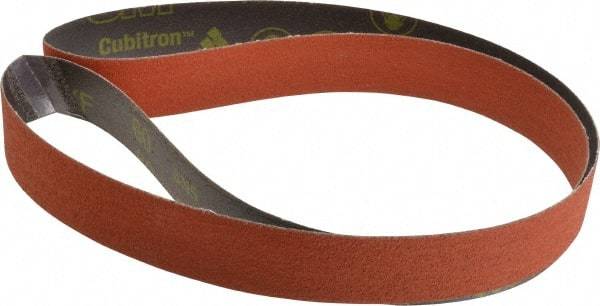 3M - 1-1/2" Wide x 60" OAL, 60 Grit, Ceramic Abrasive Belt - Ceramic, Medium, Coated, YF Weighted Cloth Backing, Wet/Dry, Series 777F - Top Tool & Supply