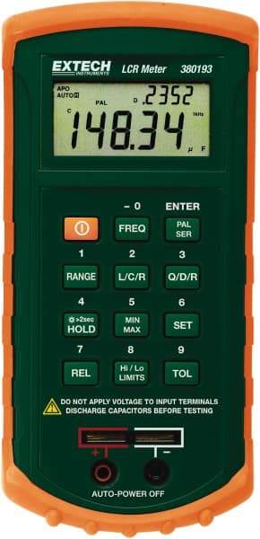 Extech - 380193, Digital Passive Component LCR Multimeter - Measures Capacitance, Resistance - Top Tool & Supply