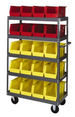 Quantum Storage - 1,000 Lb Capacity, 36" Wide x 18" Long x 57" High Shelf Cart - 5 Shelf, Steel - Top Tool & Supply