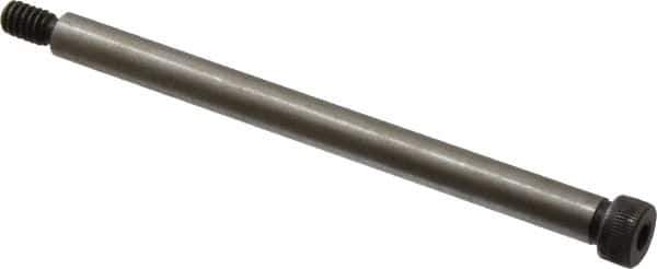 Value Collection - 5/16" Shoulder Diam x 4" Shoulder Length, 1/4-20 UNC, Hex Socket Shoulder Screw - 4140 Alloy Steel, Uncoated, 7/32" Head Height x 7/16" Head Diam - Top Tool & Supply