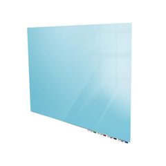 Ghent Aria Low Profile Magnetic Glass Whiteboard, 3'H x 4'W, Horizontal, Blue