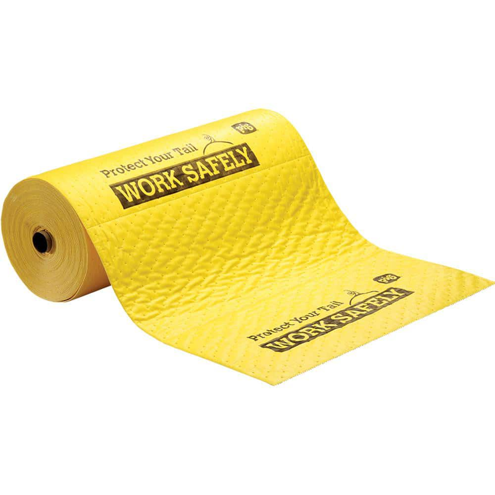 Pads, Rolls & Mats; Product Type: Roll; Application: Universal; Overall Length (Feet): 75.00; Total Package Absorption Capacity: 13.5 gal; Material: Polypropylene; Fluids Absorbed: Water; Solvents; Universal; Oil; Coolants; Absorbency Weight: Medium; Widt