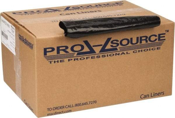 PRO-SOURCE - 2 mil Thick, Heavy-Duty Trash Bags - 43" Wide x 47" High, Black - Top Tool & Supply