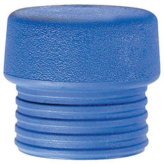 Split Head Mallet Face 2.4″ Soft Shore Hardness 21-D, Blue, TPE - Top Tool & Supply