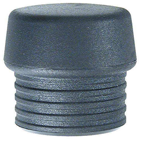 Split Head Mallet Face 1.5″ Med Soft Shore Hardness 45-D, Black, Latex Rubber - Top Tool & Supply