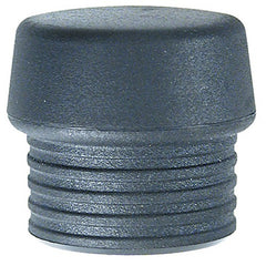 Split Head Mallet Face 1.5″ Med Soft Shore Hardness 45-D, Black, Latex Rubber - Top Tool & Supply