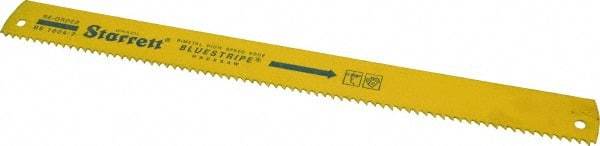 Starrett - 18" Long, 4 Teeth per Inch, Bi-Metal Power Hacksaw Blade - Toothed Edge, 1-5/8" Wide x 0.075" Thick - Top Tool & Supply