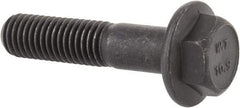 Value Collection - M10x1.50 Metric Coarse, 45mm Length Under Head, Hex Drive Flange Bolt - 35mm Thread Length, Grade 10.9 Alloy Steel, Smooth Flange, Phosphate & Oil Finish - Top Tool & Supply