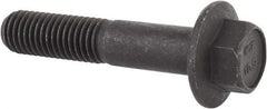 Value Collection - M12x1.75 Metric Coarse, 60mm Length Under Head, Hex Drive Flange Bolt - 40mm Thread Length, Grade 10.9 Alloy Steel, Smooth Flange, Phosphate & Oil Finish - Top Tool & Supply