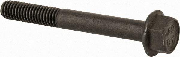 Value Collection - M6x1.00 Metric Coarse, 50mm Length Under Head, Hex Drive Flange Bolt - 20mm Thread Length, Grade 10.9 Alloy Steel, Smooth Flange, Phosphate & Oil Finish - Top Tool & Supply