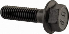 Value Collection - M8x1.25 Metric Coarse, 30mm Length Under Head, Hex Drive Flange Bolt - 30mm Thread Length, Grade 10.9 Alloy Steel, Smooth Flange, Phosphate & Oil Finish - Top Tool & Supply