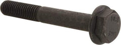 Value Collection - M8x1.25 Metric Coarse, 60mm Length Under Head, Hex Drive Flange Bolt - 30mm Thread Length, Grade 10.9 Alloy Steel, Smooth Flange, Phosphate & Oil Finish - Top Tool & Supply