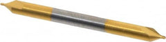 Hertel - #0 Plain Cut 60° Incl Angle Solid Carbide Combo Drill & Countersink - Top Tool & Supply