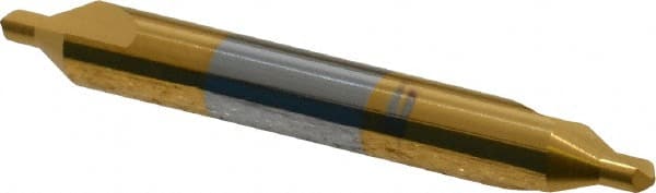 Hertel - #3 Plain Cut 60° Incl Angle Solid Carbide Combo Drill & Countersink - Top Tool & Supply