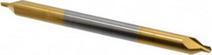 Hertel - #4 Plain Cut 60° Incl Angle Solid Carbide Combo Drill & Countersink - Top Tool & Supply