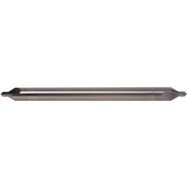 Hertel - #8 Plain Cut 90° Incl Angle Solid Carbide Combo Drill & Countersink - Top Tool & Supply