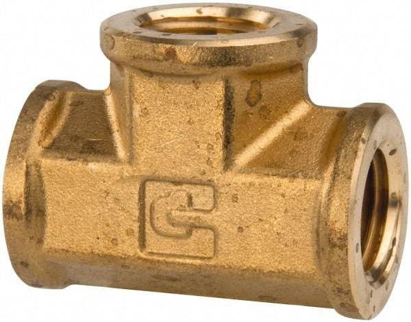 Parker - Hose I.D. x MNPTF End Connection Brass Truck Valve - 3.73" OAL, 3/4 x 3/8" Pipe - Top Tool & Supply