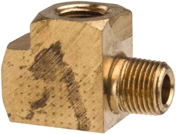 Parker - 1/8 Male Thread x 1/8 Female Thread, Brass Industrial Pipe Street Tee - MNPTF x FNPTF, 1,000 psi - Top Tool & Supply