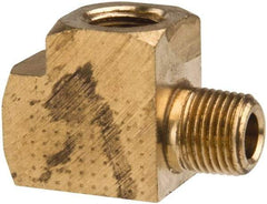 Parker - 3/4 Male Thread x 3/4 Female Thread, Brass Industrial Pipe Street Tee - MNPTF x FNPTF, 1,000 psi - Top Tool & Supply