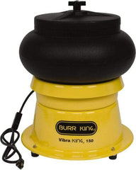 Burr King - 0.33 Cu Ft, 1/5 hp, Vibratory Tumbler - Adjustable Amplitude, Flow Through Drain - Top Tool & Supply