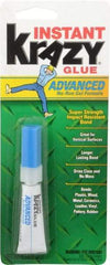 Elmer's - 0.14 oz Tube Clear Instant Adhesive - 1 min Working Time, Bonds to Ceramic, Leather, Metal, Plastic, Porcelain, Rubber, Vinyl & Wood - Top Tool & Supply