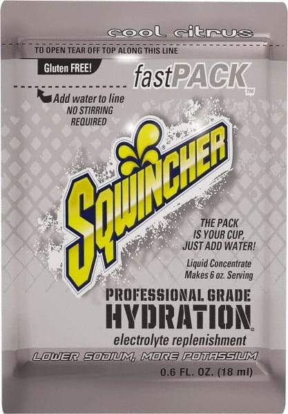 Sqwincher - Pack Cool Citrus Activity Drink - Liquid Concentrate, Yields 6 oz - Top Tool & Supply