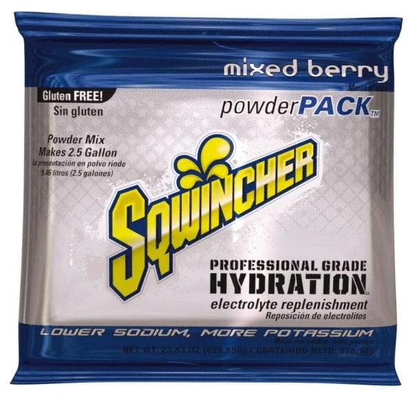 Sqwincher - 23.83 oz Pack Mixed Berry Activity Drink - Powdered, Yields 2.5 Gal - Top Tool & Supply