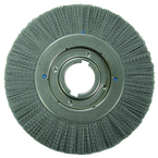 8" Diameter - Crimped Filament Wheel Brush - 0.026/120 Grit - Top Tool & Supply