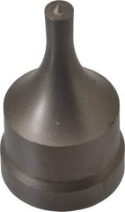 Cleveland Steel Tool - 1/4 Inch Diameter Round Ironworker Punch - 1-1/32 Inch Body Diameter, 1-5/32 Inch Head Diameter, 1-15/16 Inch Overall Length - Top Tool & Supply