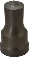 Cleveland Steel Tool - 3/4 Inch Diameter Round Ironworker Punch - 1-1/32 Inch Body Diameter, 1-5/32 Inch Head Diameter, 1-15/16 Inch Overall Length - Top Tool & Supply