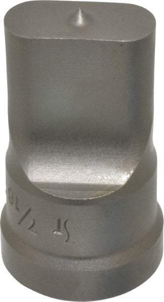 Cleveland Steel Tool - 7/16 Inch Wide Oblong Ironworker Punch - 1-1/32 Inch Body Diameter, 1-5/32 Inch Head Diameter, 1-15/16 Inch Overall Length - Top Tool & Supply