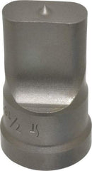 Cleveland Steel Tool - 7/16 Inch Wide Oblong Ironworker Punch - 1-1/32 Inch Body Diameter, 1-5/32 Inch Head Diameter, 1-15/16 Inch Overall Length - Top Tool & Supply