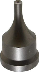 Cleveland Steel Tool - 1/4 Inch Diameter Round Ironworker Punch - 1-1/16 Inch Body Diameter, 1-7/32 Inch Head Diameter, 2-1/8 Inch Overall Length - Top Tool & Supply