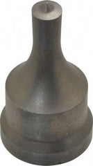 Cleveland Steel Tool - 3/8 Inch Diameter Round Ironworker Punch - 1-1/16 Inch Body Diameter, 1-7/32 Inch Head Diameter, 2-1/8 Inch Overall Length - Top Tool & Supply