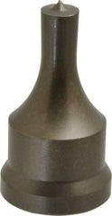 Cleveland Steel Tool - 13/32 Inch Diameter Round Ironworker Punch - 1-1/16 Inch Body Diameter, 1-7/32 Inch Head Diameter, 2-1/8 Inch Overall Length - Top Tool & Supply