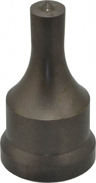 Cleveland Steel Tool - 7/16 Inch Diameter Round Ironworker Punch - 1-1/16 Inch Body Diameter, 1-7/32 Inch Head Diameter, 2-1/8 Inch Overall Length - Top Tool & Supply