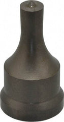 Cleveland Steel Tool - 7/16 Inch Diameter Round Ironworker Punch - 1-1/16 Inch Body Diameter, 1-7/32 Inch Head Diameter, 2-1/8 Inch Overall Length - Top Tool & Supply