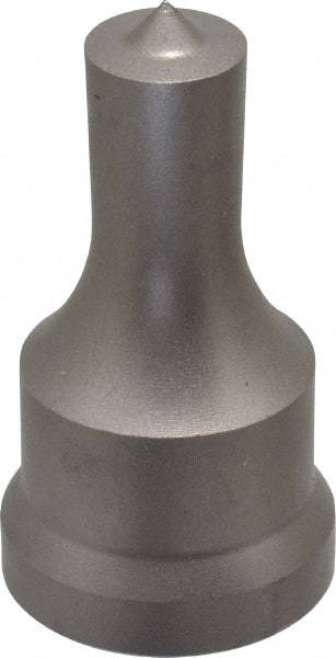 Cleveland Steel Tool - 9/16 Inch Diameter Round Ironworker Punch - 1-1/16 Inch Body Diameter, 1-7/32 Inch Head Diameter, 2-1/8 Inch Overall Length - Top Tool & Supply