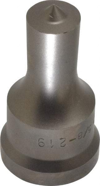 Cleveland Steel Tool - 5/8 Inch Diameter Round Ironworker Punch - 1-1/16 Inch Body Diameter, 1-7/32 Inch Head Diameter, 2-1/8 Inch Overall Length - Top Tool & Supply