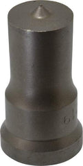 Cleveland Steel Tool - 15/16 Inch Diameter Round Ironworker Punch - 1-1/16 Inch Body Diameter, 1-7/32 Inch Head Diameter, 2-1/8 Inch Overall Length - Top Tool & Supply