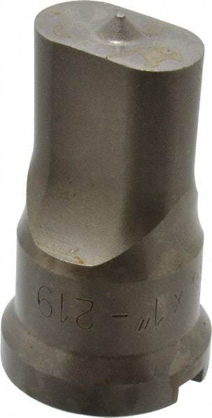 Cleveland Steel Tool - 9/16 Inch Wide Oblong Ironworker Punch - 1-1/16 Inch Body Diameter, 1-7/32 Inch Head Diameter, 2-1/8 Inch Overall Length - Top Tool & Supply