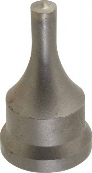 Cleveland Steel Tool - 11/32 Inch Diameter Round Ironworker Punch - 1-1/16 Inch Body Diameter, 1.24 Inch Head Diameter, 2-3/16 Inch Overall Length - Top Tool & Supply