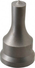 Cleveland Steel Tool - 1/2 Inch Diameter Round Ironworker Punch - 1-1/16 Inch Body Diameter, 1.24 Inch Head Diameter, 2-3/16 Inch Overall Length - Top Tool & Supply