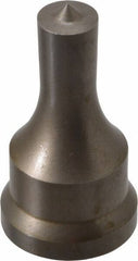 Cleveland Steel Tool - 17/32 Inch Diameter Round Ironworker Punch - 1-1/16 Inch Body Diameter, 1.24 Inch Head Diameter, 2-3/16 Inch Overall Length - Top Tool & Supply