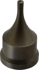 Cleveland Steel Tool - 7/32 Inch Diameter Round Ironworker Punch - 1-7/32 Inch Body Diameter, 1-3/8 Inch Head Diameter, 2-3/8 Inch Overall Length - Top Tool & Supply