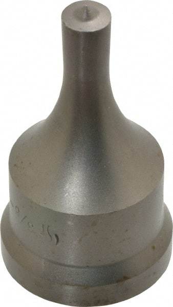 Cleveland Steel Tool - 3/8 Inch Diameter Round Ironworker Punch - 1-7/32 Inch Body Diameter, 1-3/8 Inch Head Diameter, 2-3/8 Inch Overall Length - Top Tool & Supply