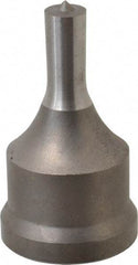 Cleveland Steel Tool - 13/32 Inch Diameter Round Ironworker Punch - 1-7/32 Inch Body Diameter, 1-3/8 Inch Head Diameter, 2-3/8 Inch Overall Length - Top Tool & Supply